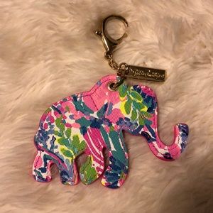 Lilly Pulitzer Elephant Keychain